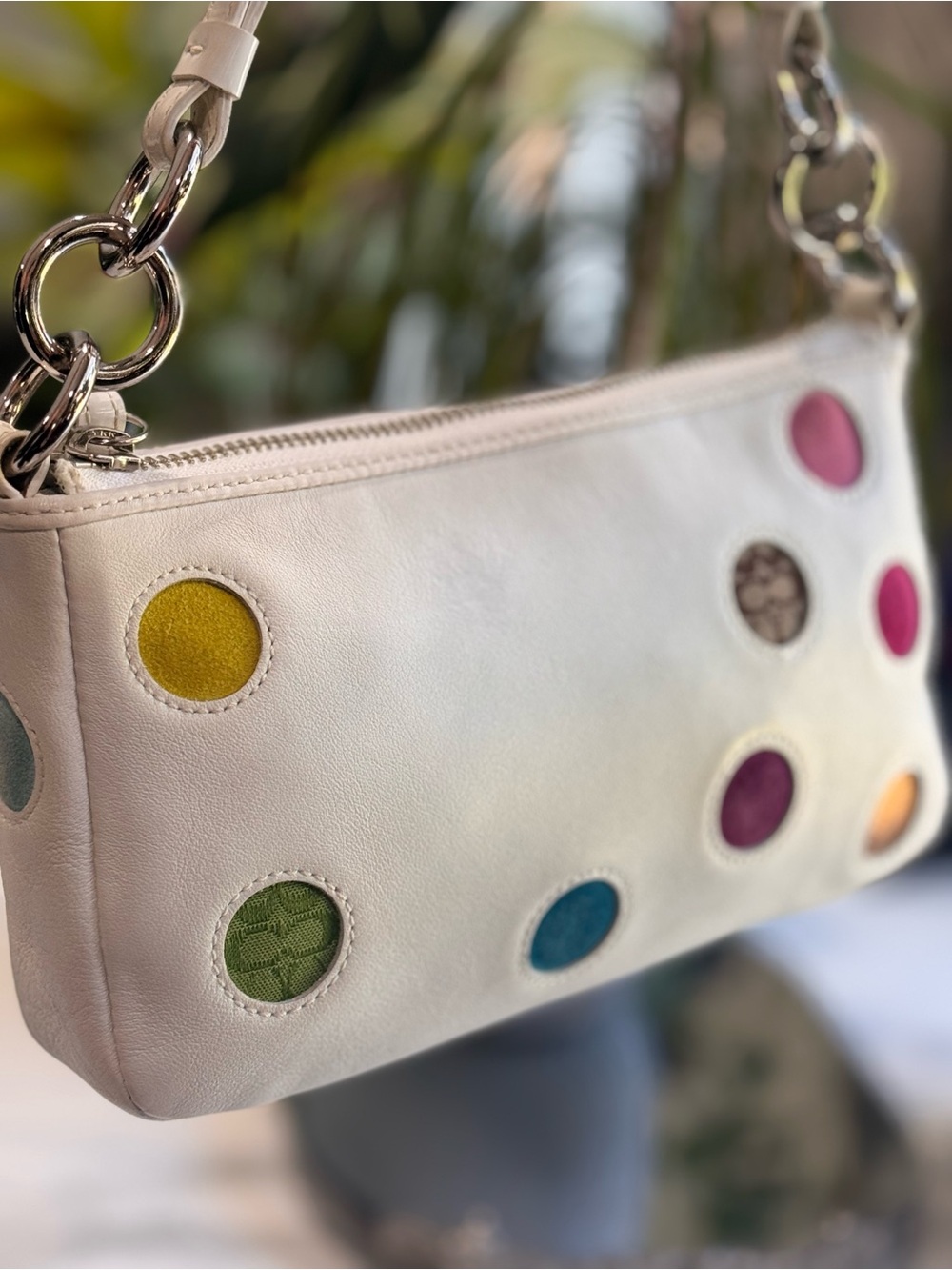 Coach Limited Edition Demi Bag Multicolor Polka Dots #3677 - Picture 4 of 9